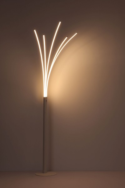GLOBO Stehlampe Wohnzimmer LED Leselampe Stehleuchte Modern 187 cm Weiß 59229W