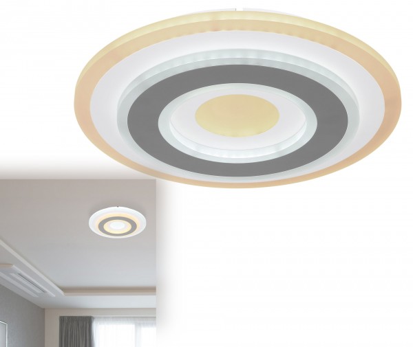 Deckenleuchte Wohnzimmer LED Deckenlampe Fernbedienung Dimmbar 48011-21