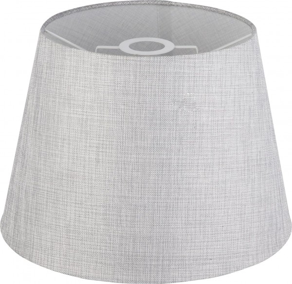 Lampenschirm für Tischleuchten Grau Textilschirm Tischlampen 35 cm 15185S3