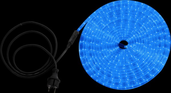 GLOBO Lichterschlauch Außen Farbig LED blau Kabelgebunden transparent 38973