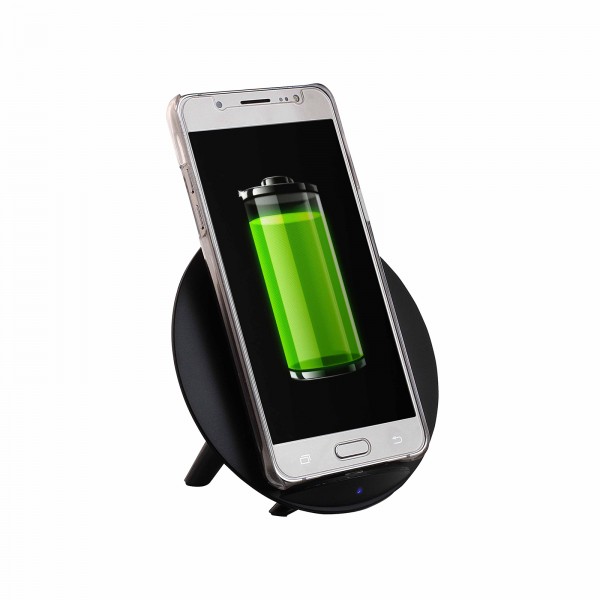 LIVOO Ladegerät kabellos Smartphone Qi-Gerät Induktion TEA184N schwarz
