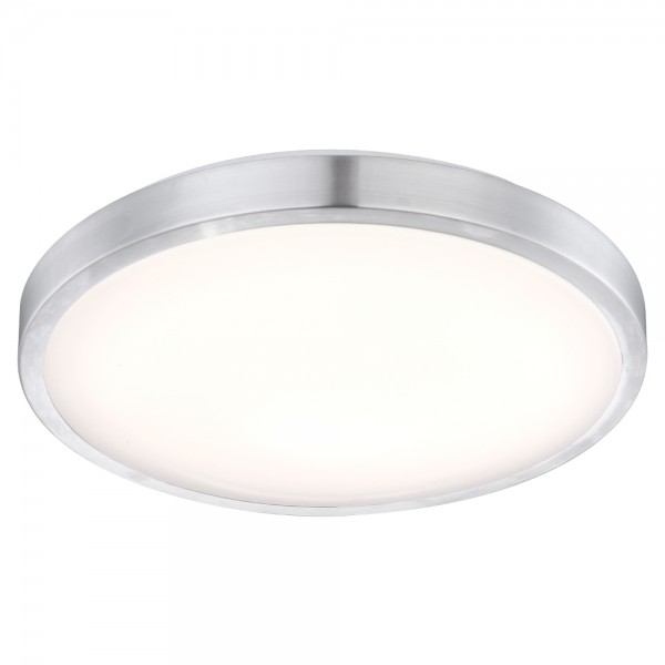GLOBO Deckenleuchte LED Wohnzimmer Deckenlampe Rund silber weiß Küche Bad 41687