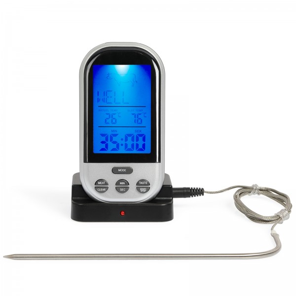 LIVOO Barbecue-Thermometer kabellos LCD-Bildschirm Grillabend GS68