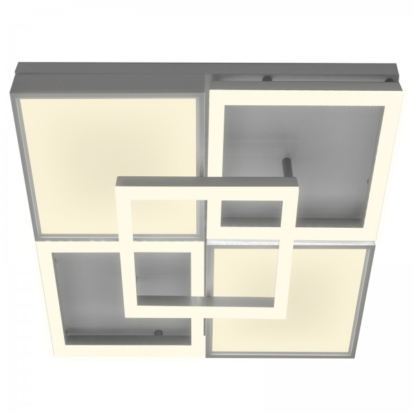 Nino Leuchten Deckenleuchte LED Wohnzimmer Deckenlampe Panel Quadrat 60550502