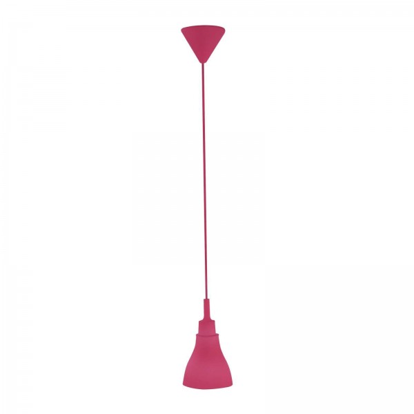 LeuchtenDirekt Hängeleuchte Schlafzimmer Pendelleuchte Hängelampe pink 15106-86
