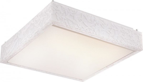 GLOBO Deckenleuchte LED Wohnzimmer Deckenlampe Küche Flur eckig weiß Dekor 41677