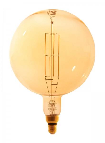 LED-Glühbirne Leuchtmittel retro Kupfer Glas amberfarben 11483