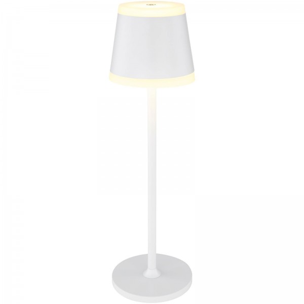 Tischlampe kabellos mit Akku Wohnzimmer Touch Dimmer Tischleuchte Weiß Dimmbar